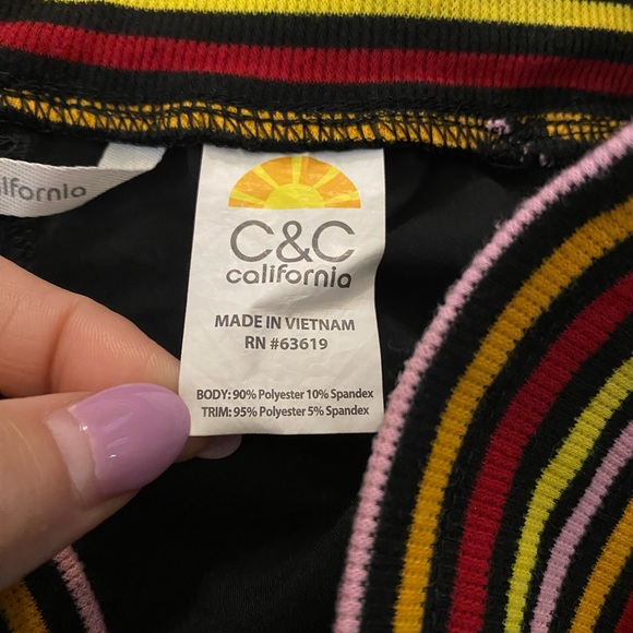 C&C California Rainbow Waist Joggers small - Picture 5 of 11